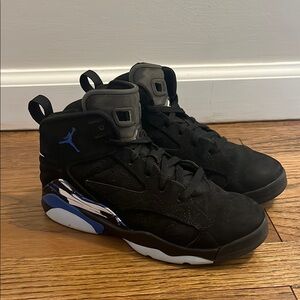 Jordan Black and Blue Sneakers